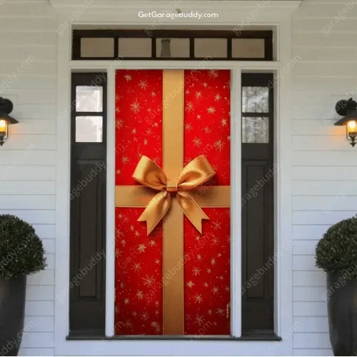 GarageBuddy Christmas Front Door Cover